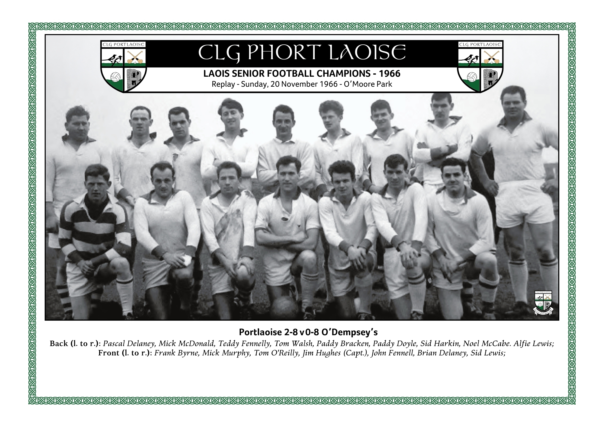 1966 Laois SFC WInners