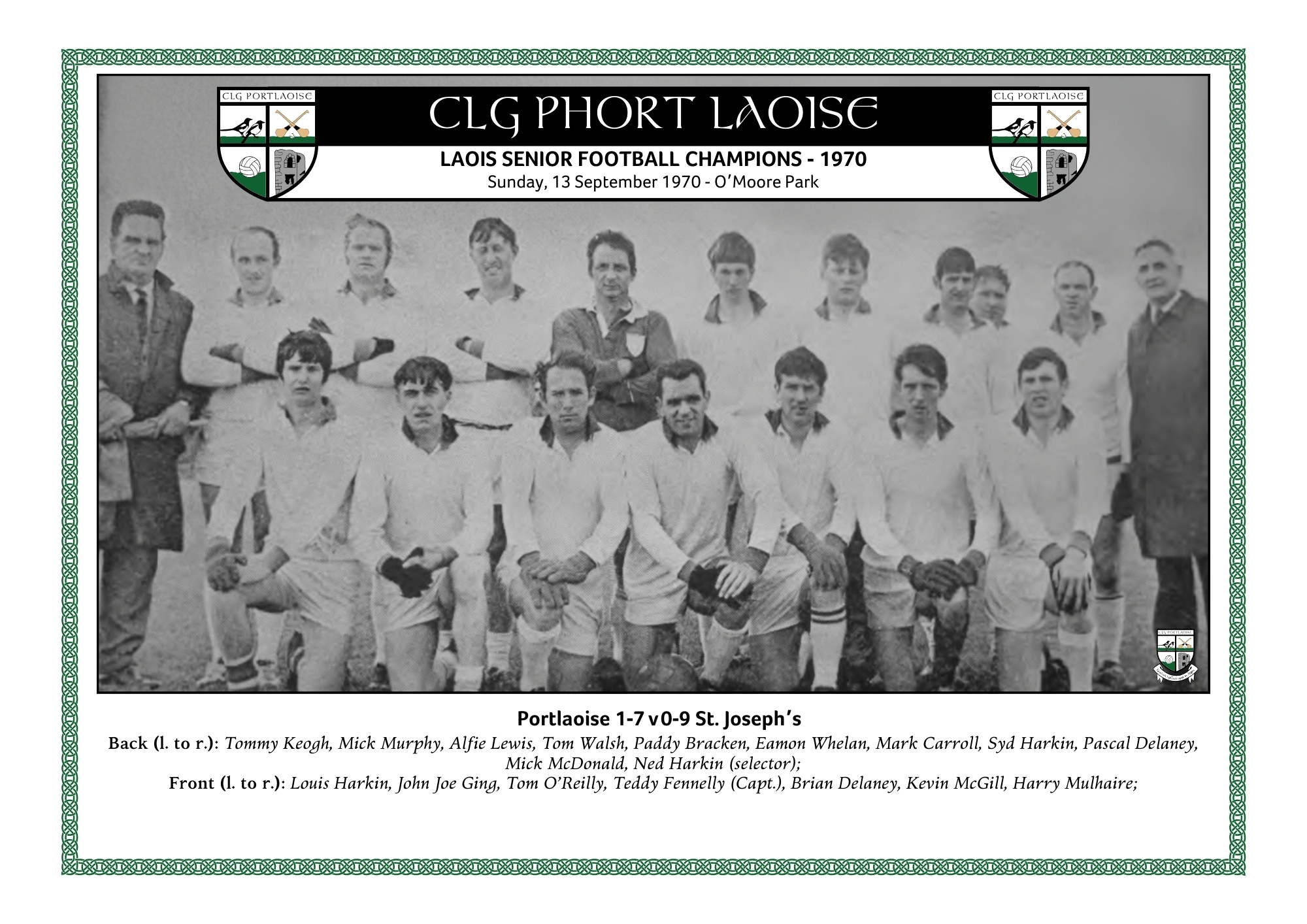 1970 Laois SFC WInners