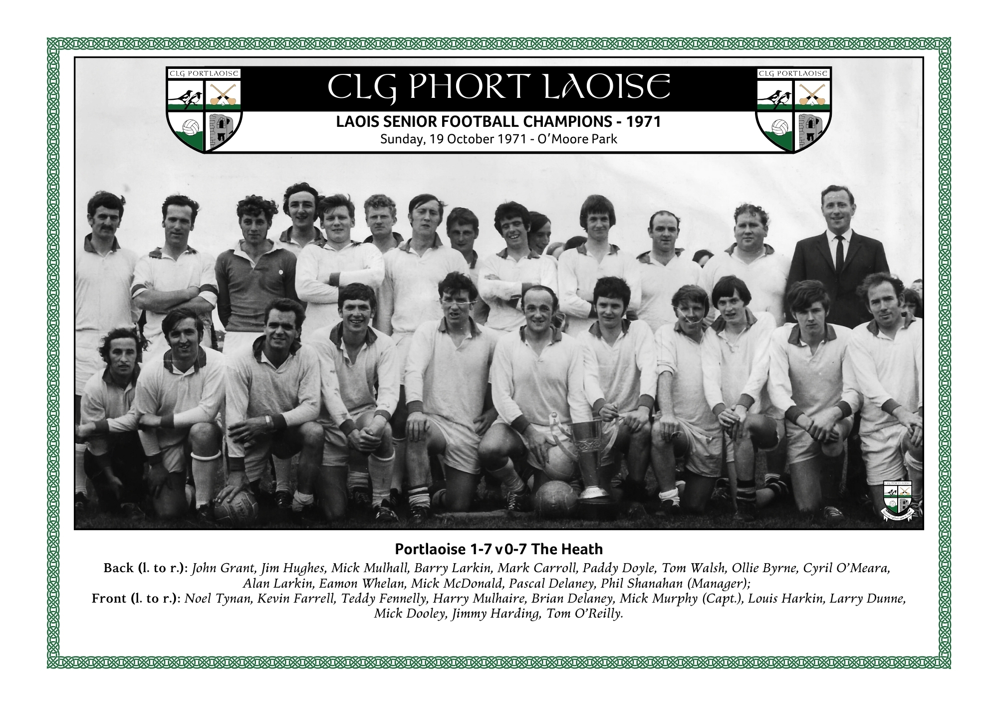 1971 Laois SFC WInners