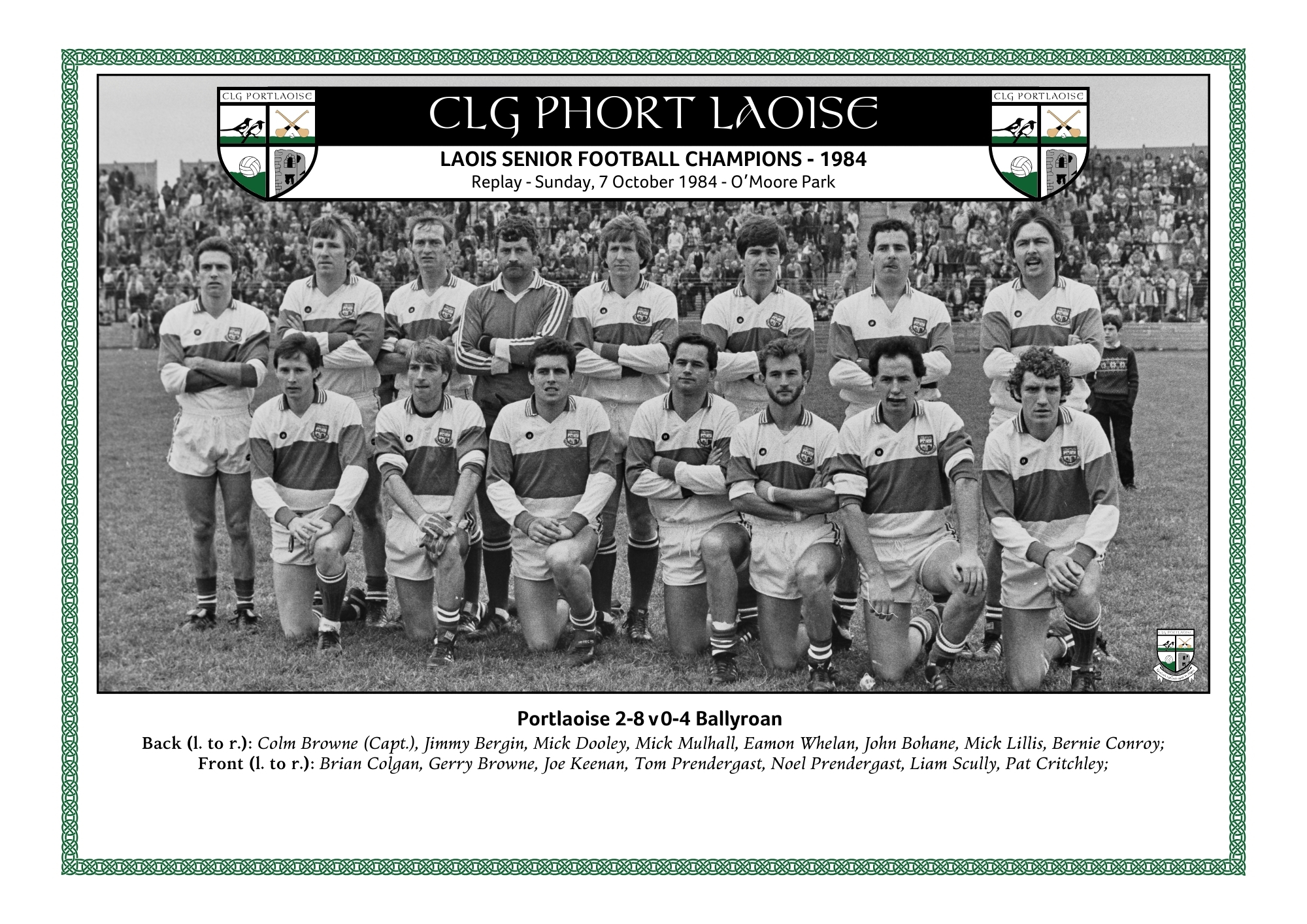 1984 Laois SFC Winners