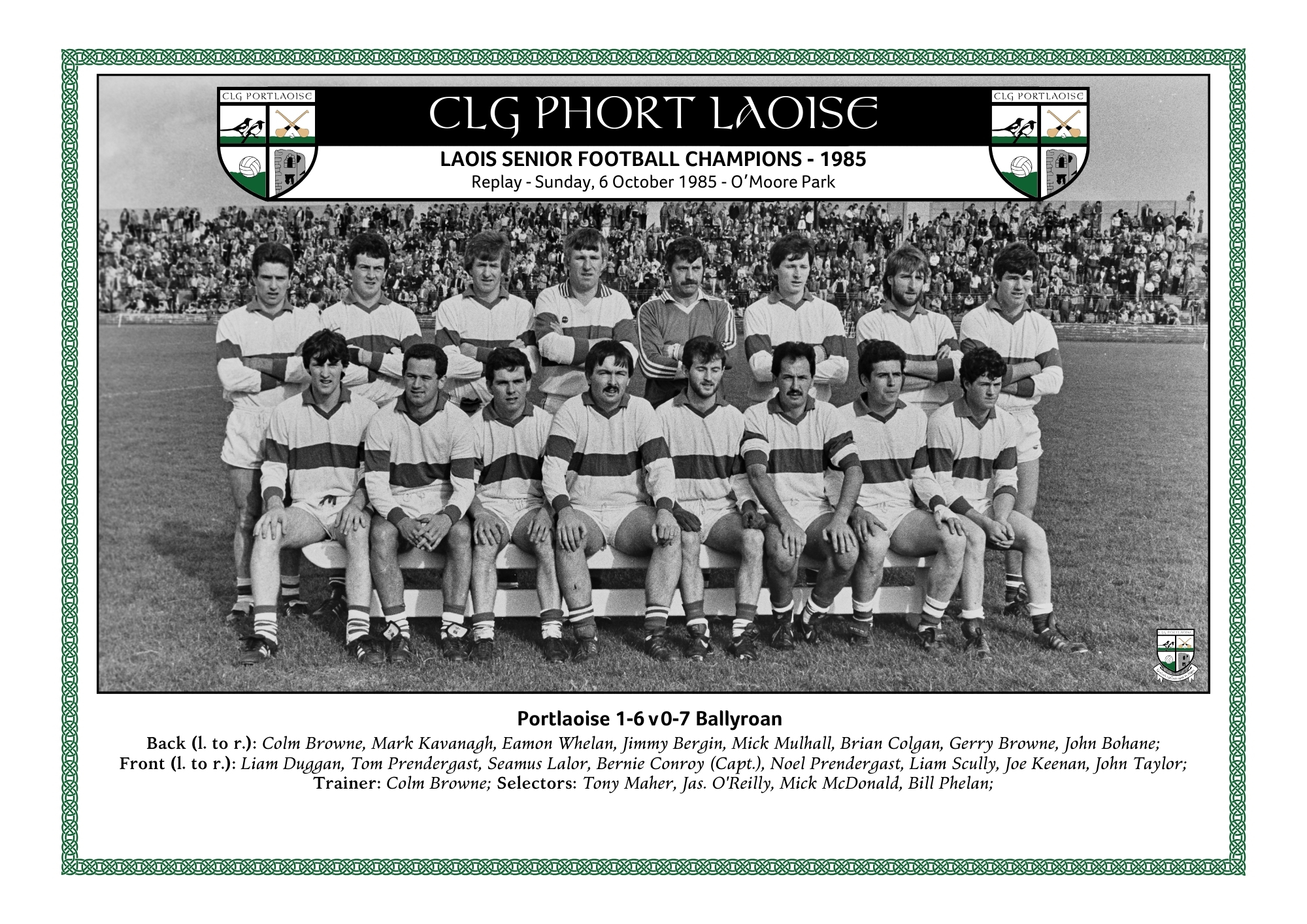 1985 Laois SFC Winners