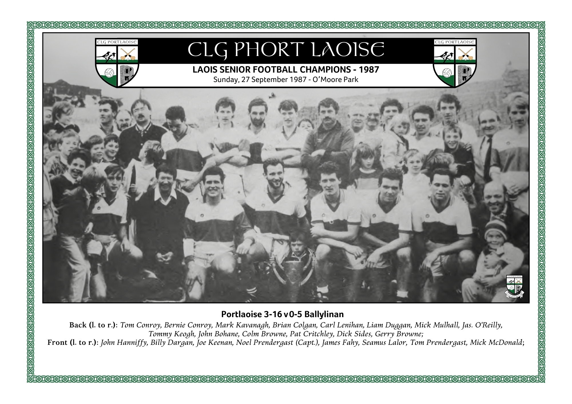 1987 SFC Final Winners