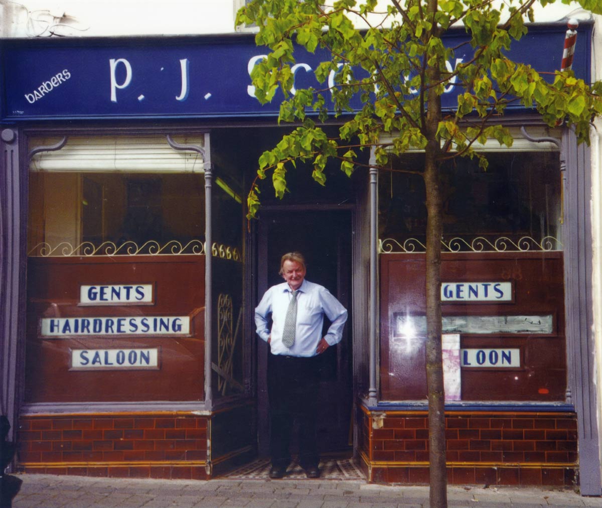 Rocky Scully outside his shop on Main Street Portlaoise