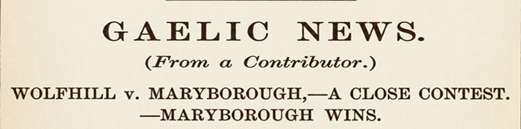 Maryborough county football champions 1889