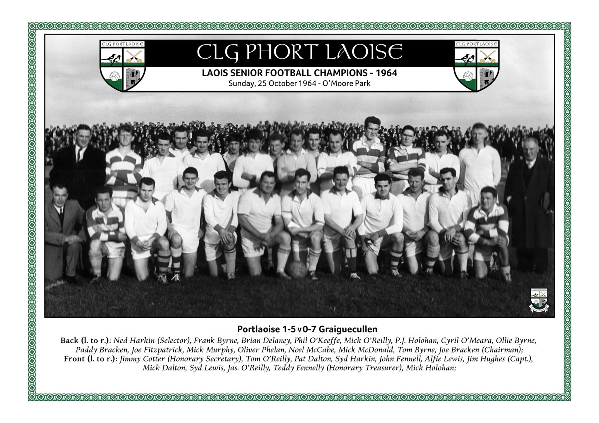 Portlaoise senior Laois football champions 1964