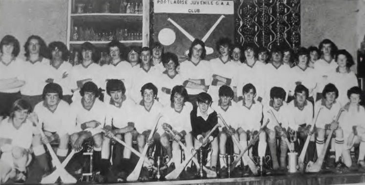 Portlaoise Under 16 football and hurling double winners 1975