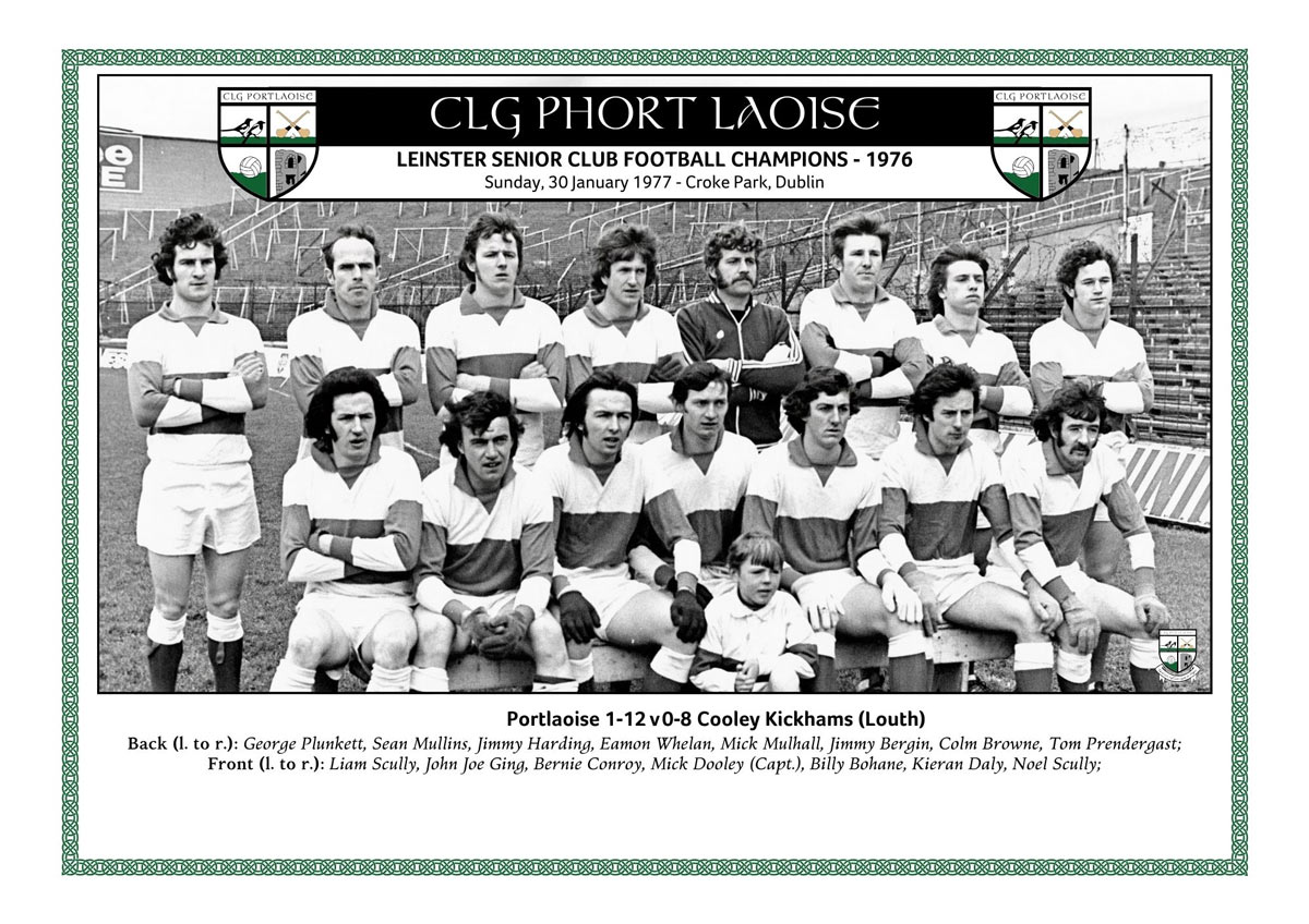 Portlaoise senior Leinster football champions 1976