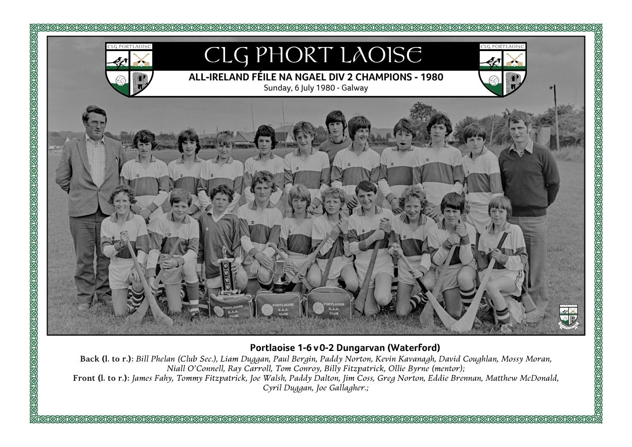 Portlaoise Under 14 hurlers win first national Féile na nGael title in 1980