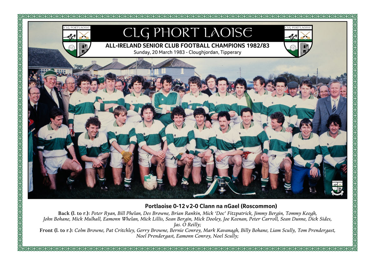 Portlaoise senior All-Ireland club football champions 1982/83