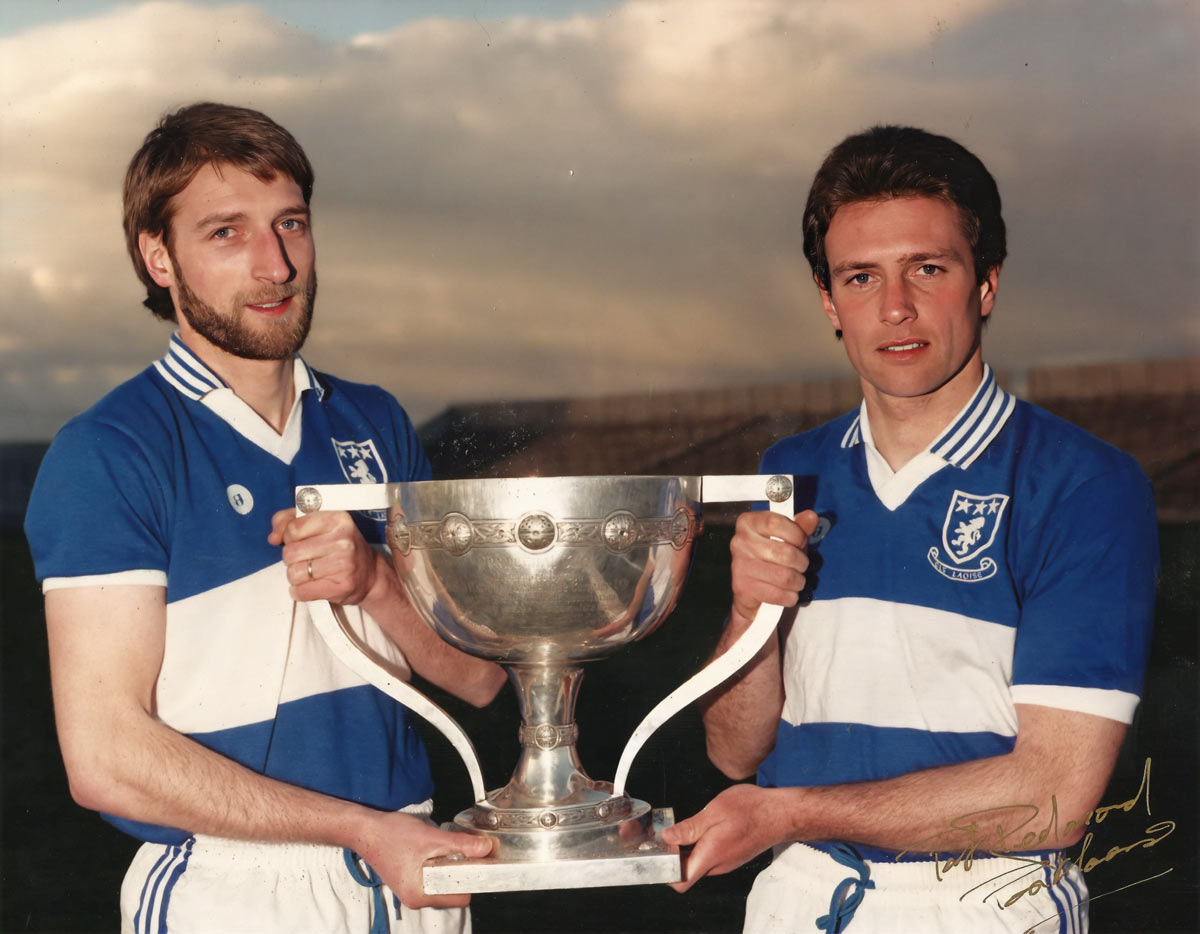 Browne Brothers, Gerry and Colm with the National League trophy won by Laois in 1986