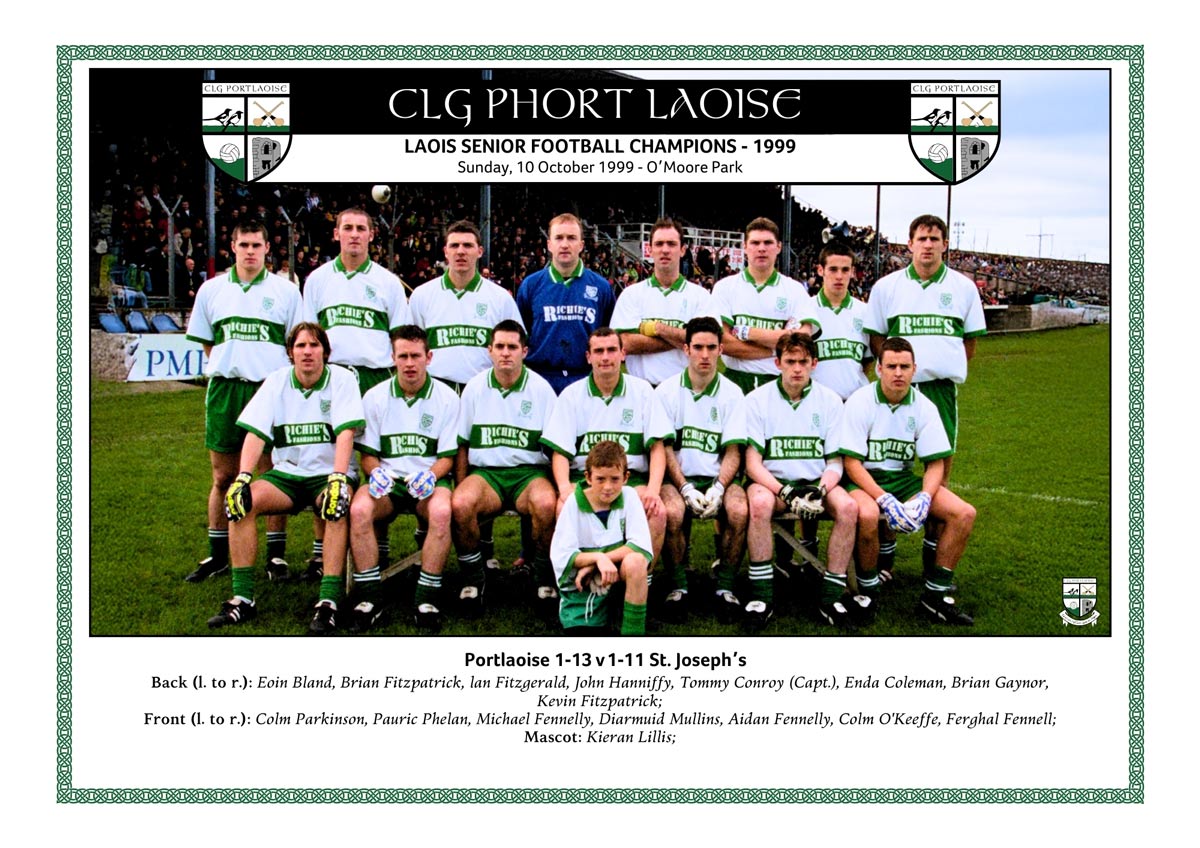 Portlaoise senior football county champions 1999