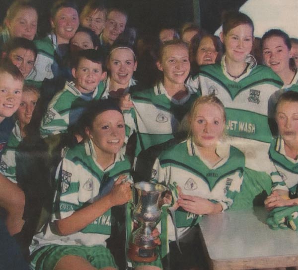 Portlaoise celebrate their intermediate championship victory.