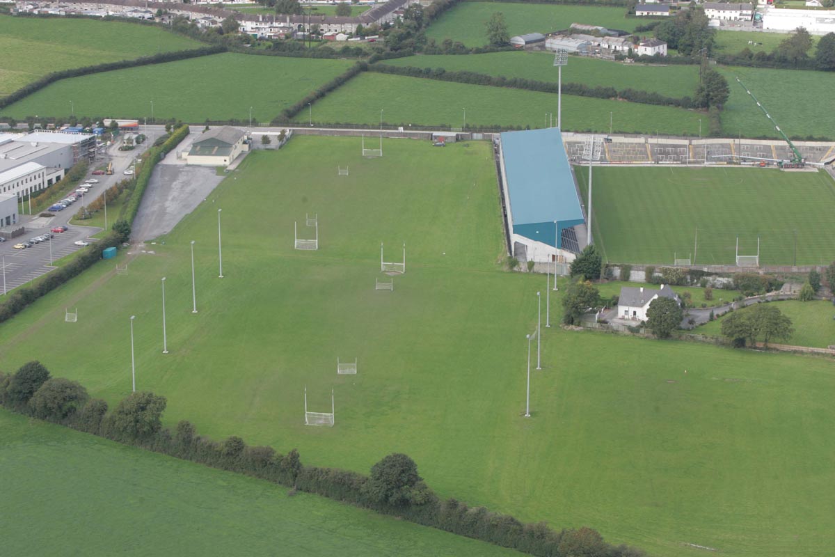 Aerial view of Páirc Uí Fhaoláin from October 2006