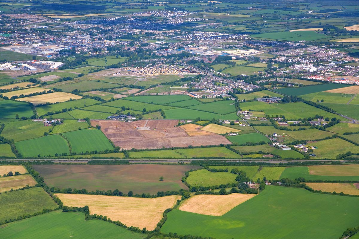 2008 Aerial Photo of Rathleague site by John Herriott.