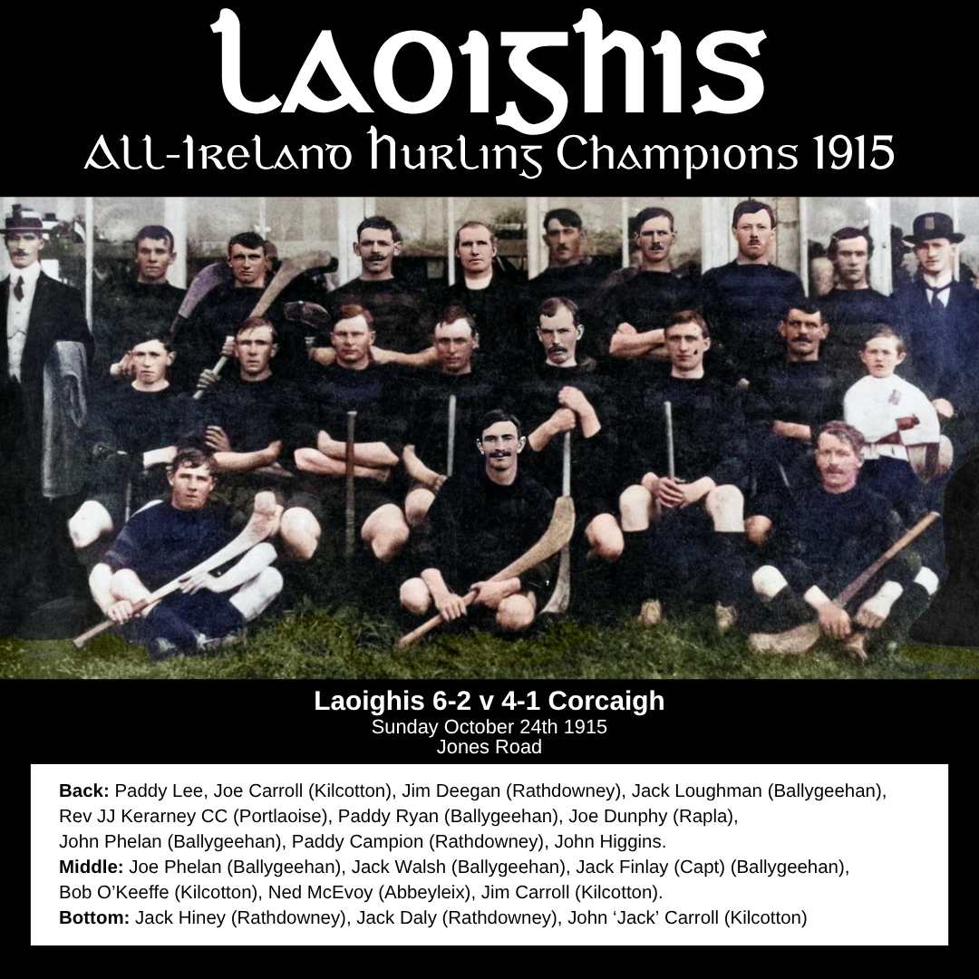 Laois Senior All-Ireland Hurling Champions 1915