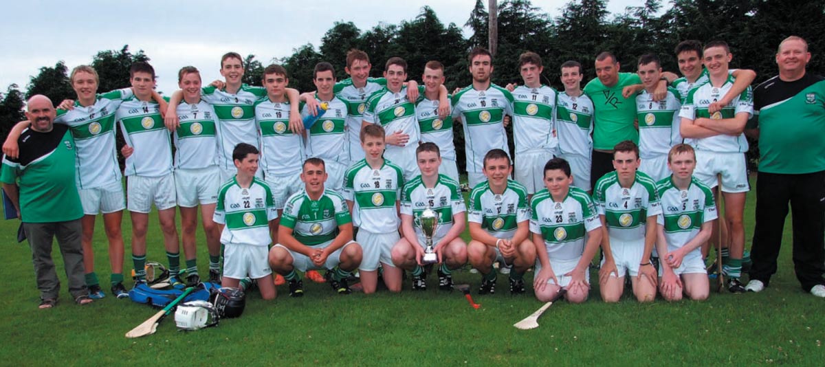 Portlaoise Under 16 hurlers who won the Division 1 League title in 2013